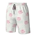thumbnail image 5 of Kdxio Cute Pigs Pattern Mens Casual Shorts - Drawstring Summer Beach Sports Shorts for Men, 5 of 9