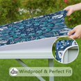 thumbnail image 6 of Colorful Floral Print Tablecloth with Stretch Fit for 34 Inch Square Bohemian Style Table Decor, 6 of 6