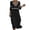 Black, variant on QQZ Women's Summer Casual Dress Gradual Sleeveless Neck V-Neck Long Dress