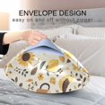 thumbnail image 4 of Yayeee Pillowcase Standard Size Set of 2 Satin Wrinkle Resistant Envelope Pillow Case, Beige Birds Floral, 4 of 8