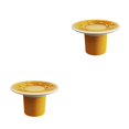 thumbnail image 1 of Yuarrent Colador de drenaje Cubierta Filtro Colector de pelo Protector de tapón doméstico Amarillo 2Conjunto, 1 of 6