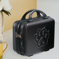 thumbnail image 4 of Small Suitcase Case with Handle Cartoon Upright Luggage Set 14 inch Luggage Case for Laptops Toiletries Documents Travel Shoes Black, 4 of 8