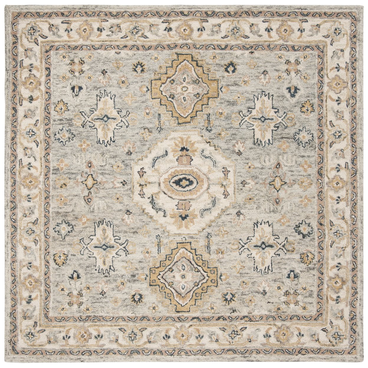 SAFAVIEH Aspen Stafford Oriental Wool Area Rug, Moss/Ivory, 2' x 3'