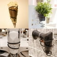 thumbnail image 2 of Simple Single Bottle Wall Mounted Wine Glass Rack Spiral Three Red Wine Bottle Display Rack Metal Hanging Wine Rack, 2 of 6