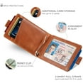 thumbnail image 3 of Serman Brands Slim Wallet Money Clips | Bifold Leather Wallet | RFID Blocking Minimalist Bifold Men Wallet | Stylish and Secure Wallet | Dark Caramel, 3 of 7