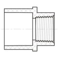 thumbnail image 3 of Lesso America 435-073, Plumbing, PVC Pipe Fitting ,Reducing Female Adapter, SCH40, 1/2×3/8", 3 of 3