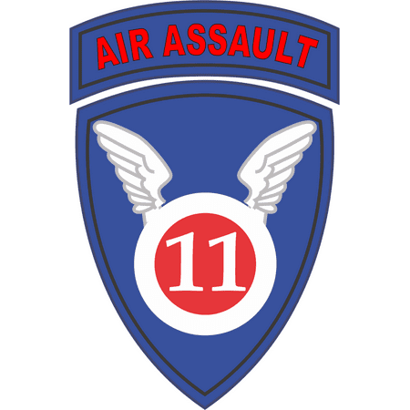 - 3.8 Inch 11th Airborne Division Air Assault Decal