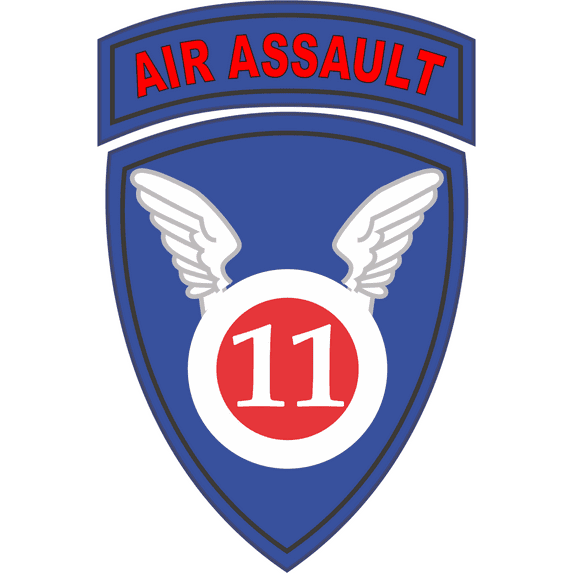 3.8 Inch 11th Airborne Division Air Assault Decal