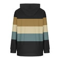 thumbnail image 5 of HAiming Womens Color Block Hoodies Casual Long Sleeve Pullover Drawstring Hooded Sweatshirt with Pocket, 5 of 6