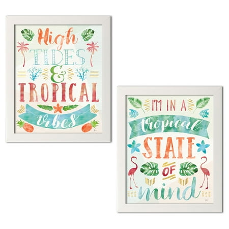 gango home decor tropical words of paradise ii iii by jess aiken