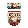 thumbnail image 2 of HELLHERO Santa Claus Beer Toilet Lid Cover for Bathroom Polyester 17x21 Inches Easy Installation, 2 of 2