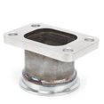 thumbnail image 4 of Adaptador De Conversión Turbo, Brida De Tubo De Bajada Turbo Duradera A Prueba De Herrumbre T3 De 4 Pernos A Banda En V De 2,5 Pulgadas Para Automóvil, 4 of 7