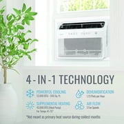 Keystone 12,000 BTU Window Mounted Inverter Air Conditioner with Supplemental Heat and Remote Control, KSTAW12INV-HC