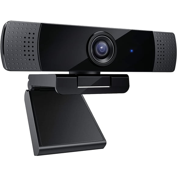 1080p Webcam with Dual Stereo Microphones,Full HD USB Desktop Web Computer Camer