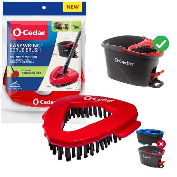 O-Cedar EasyWring Scrub Cleaning Brush Attachment
