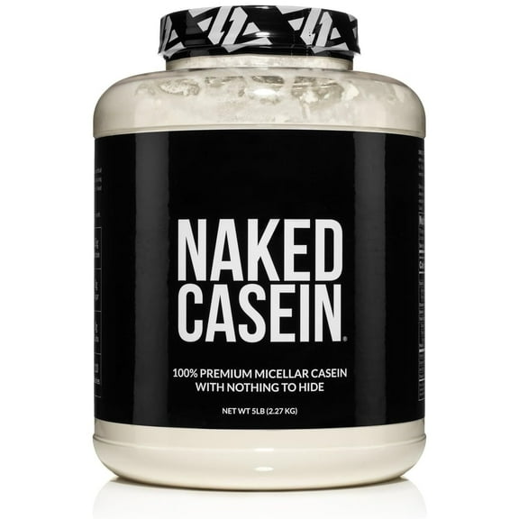Naked CASEIN - 5LB 100% Micellar Casein Protein Powder from small dairy Farms - Bulk, GMO-Free, Gluten Free, Soy Free