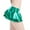 Green, variant on QHFBli Womens Shiny Metallic Double Layered Ruffle Pleated Mini Skirt Rave Dance Festivals Costume