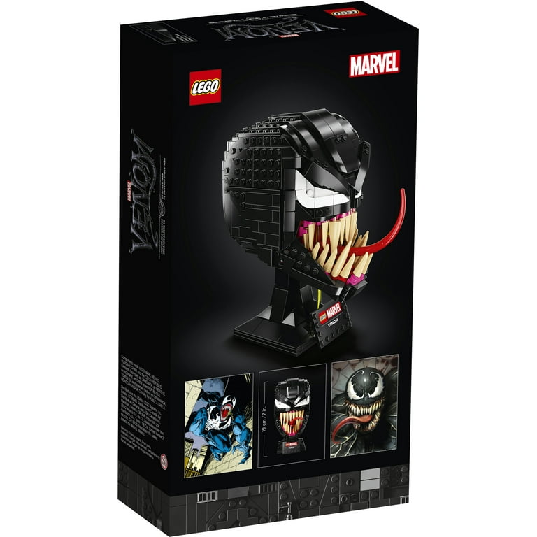 LEGO Marvel Spider-Man Venom Mask 76187 - Home Décor Display, Gift