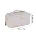 thumbnail image 2 of High Pillow Makeup Bag Portable Large Capacity Travel Wash Storage Bag,Yellow Leather Storage Bag, 2 of 4