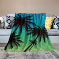 thumbnail image 2 of ARISTURING Palm Trees Starry Sky Flannel Blanket Lightweight Soft Blanket 40x50in, 2 of 6