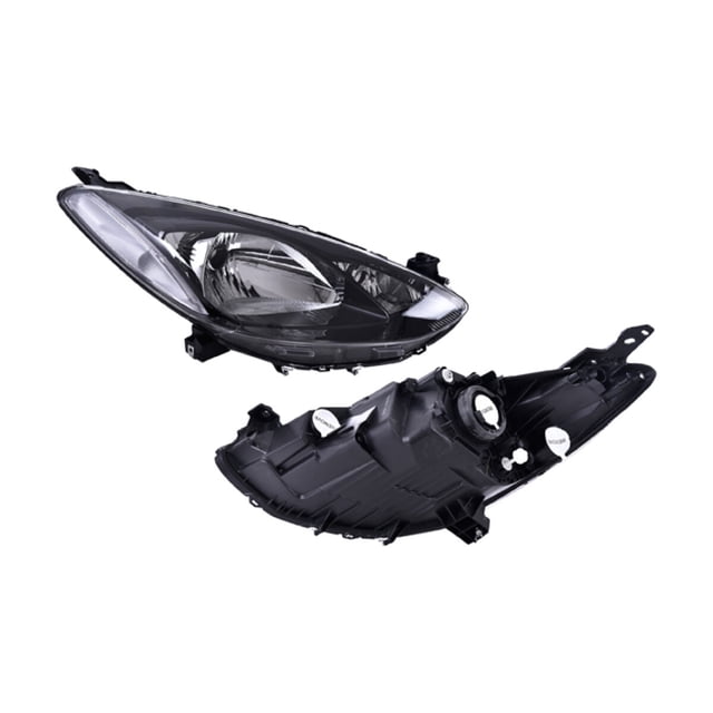 Faro DEPO 2012 A 2015 Mazda Der Fdo Negro Manual/Eléctrico