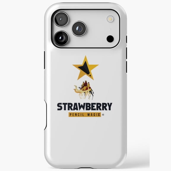 Strawberry Pencil Magic Fruit Art Drawing iPhone Case 17 to 11 Pro Max