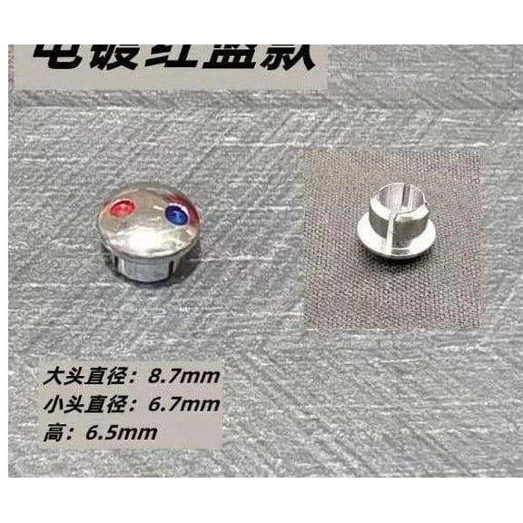 10pcs Hot And Cold Water Faucet Label Temperature Indicator Buttons Faucet Handle Index Buttons Hot Cold Water Markers For Kitchen Faucet Handle Replacement