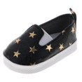 thumbnail image 4 of Zapato informal estampado sin cordones para muñecas American Doll de 18 pulgadas, color negro, 4 of 9