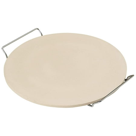 14.75 Inch Pizza Stone with Rack, For Crispier, Better Baked Crusts By Good