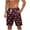 Wine, variant on ZCFZJW Hawaiian Swim Trunks for Men Big and Tall Regular Fit Tropical Print Summer Bathing Suits Lightweight Casual Drawstring Elastic Waist Beach Shorts iwth Pockets Blue XXXXXL
