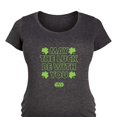 thumbnail image 3 of Star Wars - St. Patrick's Day May Luck Be With You - Maternity Scoop Neck Graphic T-Shirt, 3 of 5