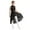 Black, variant on Miaeowve Kids Girls Ballet Latin Dance Dress Leotrad Sleeveless Rhinestone Hollow Back Jumpsuit Overall Casual Dancewear Purple 14