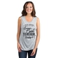 thumbnail image 2 of Super Cool Teacher Women's Fashion Sleeveless Muscle Workout Yoga Tank Top Sport Grey Small, 2 of 3