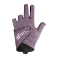 thumbnail image 4 of 3 dedos Glove de billar, cómodos accesorios de billar sin deslizamiento, guante de billar sin dedos de la mano izquierda para practicar deportes, M Pink, 4 of 8