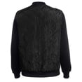 thumbnail image 4 of Veste Bomber Décontractée à Fermeture Éclair Automne Hiver pour Femmes Manteau Patchwork Ample, 4 of 7
