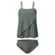 thumbnail image 4 of MKLEKYY Trajes De Baños Women High Waisted Bikini Sexy Push Up Two Piece Swimsuits Vintage Swimsuit Two Piece Retro Ruched Low Waist Solid Bikini Set, 4 of 6