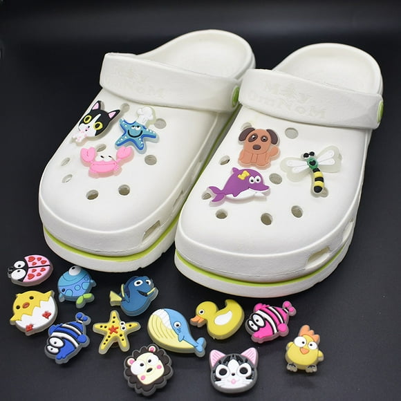 Zshan Crocs Mixed Lot 22 Personalize Shoe Decoration Charms, One Size EU Soft Night Light shoes flower hole shoes shoes flowers