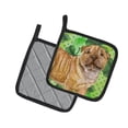 thumbnail image 2 of Caroline's Treasures Shar Pei Puppy St Patrick's Pair of Pot Holders, 2 of 2
