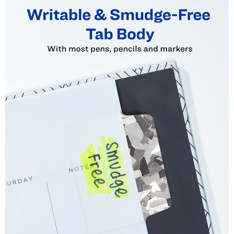 Avery Ultrabs Luxe Write-On Index Tabs, Silver, 54-Pack photo 6