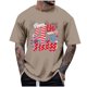 thumbnail image 2 of Tops para hombre, blusas y camisas de cuello redondo y manga corta para hombre, tops casuales de cuello redondo y manga corta con estampados especiales para hombre., 2 of 5