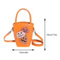 thumbnail image 2 of Bolso de hombro de calabaza de PU para mujer, bolso cruzado, bolso de calabaza (naranja), 2 of 9