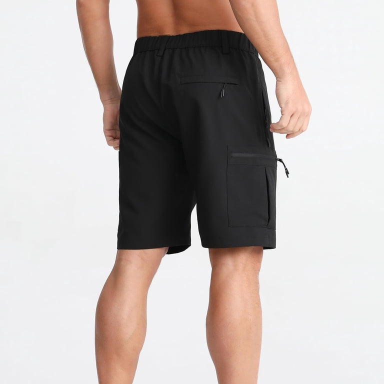 Men's Nylon Golf Shorts 7 Inch Inseam Stretchy Waterproof with