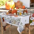 thumbnail image 4 of Thanksgiving Tablecloth, Autumn Pumpkins Vines Table Cloth, Maple Leaf Fall Harvest Tablecloths, Waterproof Spillproof Table Cover for Dinner Kitchen Party Holiday Decoration, Rectangle 60 x 120 Inch, 4 of 6