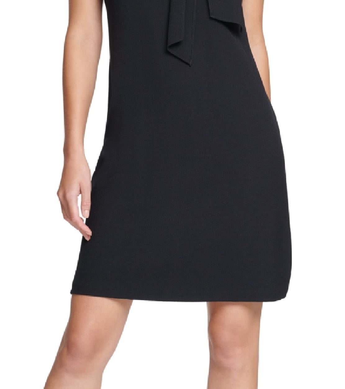 navy blue dress for baby girl Vince Camuto Tie Neck A-Line Dress main image 1