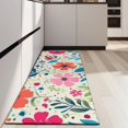 thumbnail image 4 of Pioneer Flower Floral Print Pattern Kitchen Rug Mat,Kitchen Runner Rugs Non Skid Washable,Decorative Kitchen Floor Mats for Kitchen,Sink,Laundry,17"X47", 4 of 5