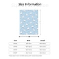 thumbnail image 5 of Fuzoiu Goose White Flowers Print Flannel Throw Blanket,Light Weight Warm Decorative,Throw Blanket Cover for Sofa, Couch, Bedroom,Travel-40"x30", 5 of 6