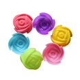 thumbnail image 1 of keepw 6 Pieces Flower Silicone Cake Mold Mould Baking Tools Self-Assembly Mini Various Designs Pudding Cooking Bakeware Rose, 1 of 6