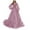 I-Pink-B, variant on 2025 Women's Bead Back Wedding Day Dress Zipper Chest Cushion Long formal Summer Dresses Sleeve Evening