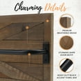 thumbnail image 6 of Autumn Alley Rustic Farmhouse Towel Rack - Rustic Inlaid Wood and Matte Black Towel Bar, 6 of 9