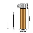 thumbnail image 3 of Kyusrd Bicycle Mini Inflator Mini Portable High Pressure Inflator Basketball Beautiful Mouth Inflator Riding Accessories Air Needle, 3 of 6